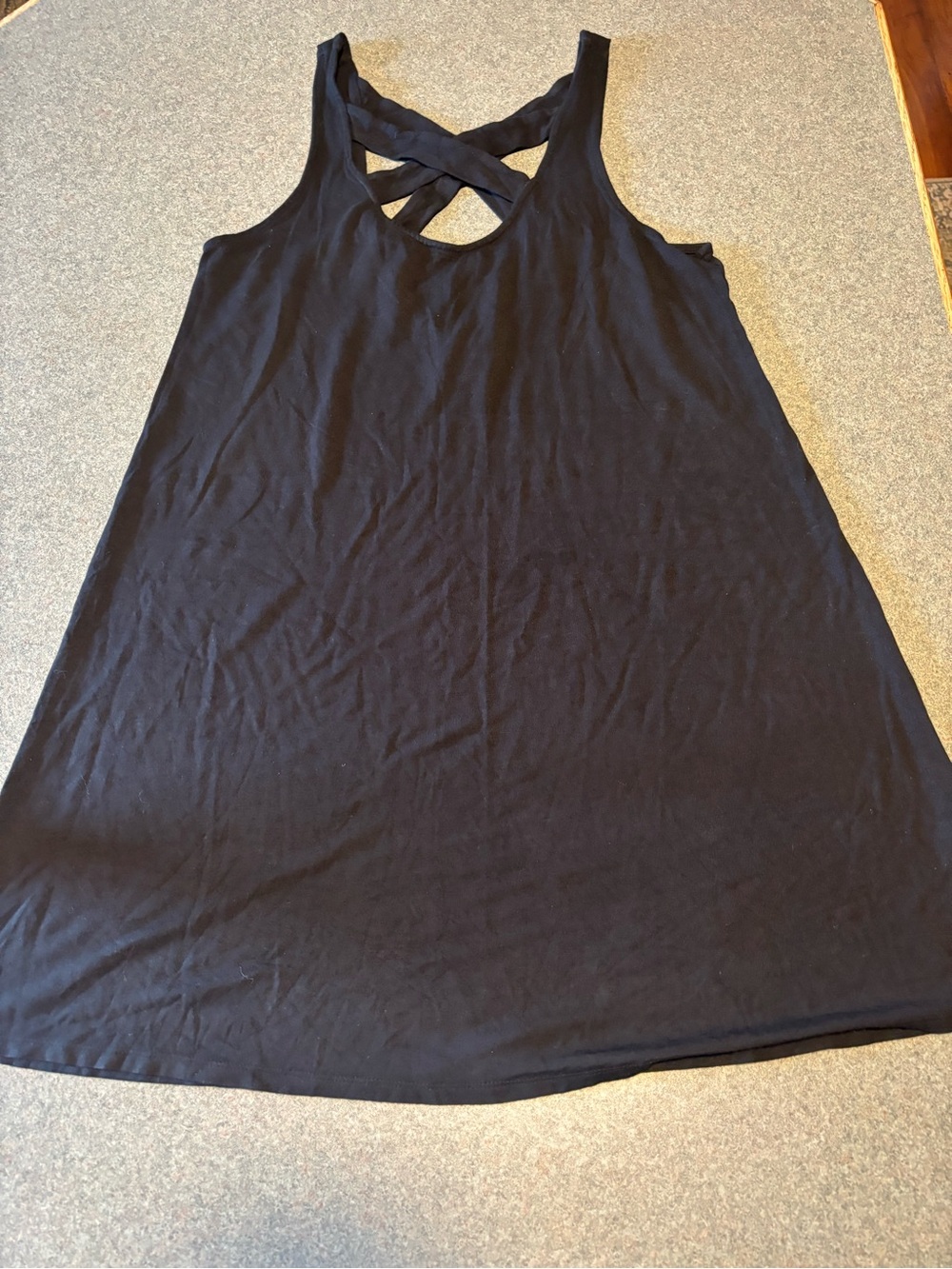 American Eagle Outfitters Black Crisscross Back Mini Dress